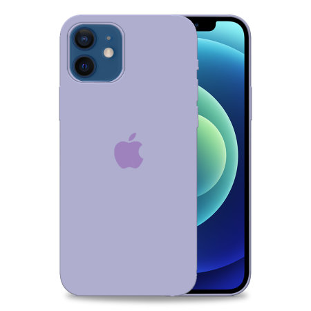 Olixar Soft Silicone iPhone 12 Case - Purple