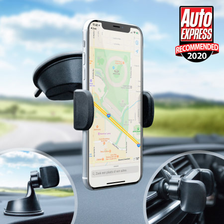 Olixar TriMount Windscreen, Dashboard & Vent Smartphone Car Holder