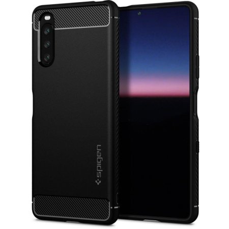 Spigen Rugged Armor Sony Xperia 10 III Protective Case - Matte Black