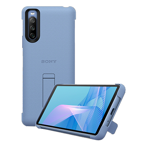 Official Sony Xperia 10 III Style Cover Stand Case - Blue