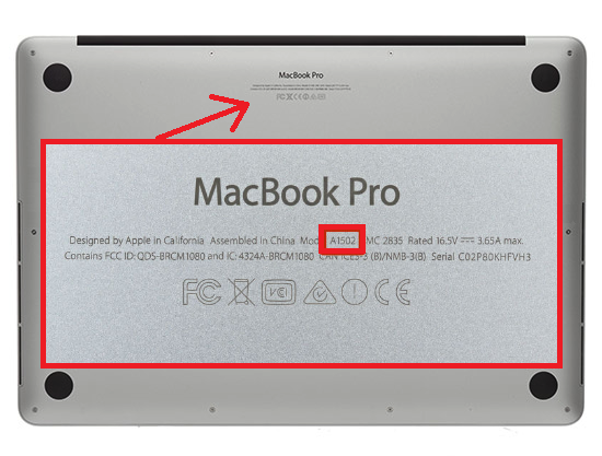 How to find my apple macbook pro model number apple canada site