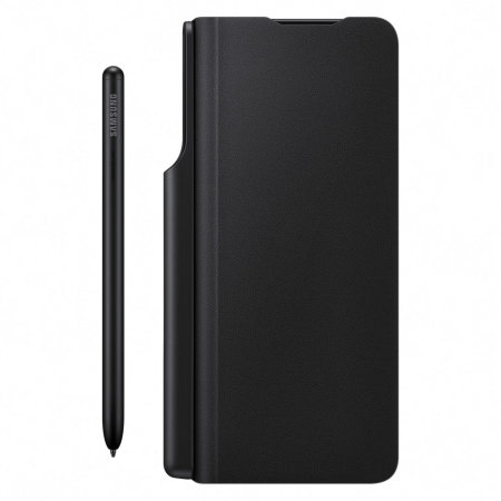 Official Samsung Galaxy Z Fold 3 Flip Case With Pen - Black