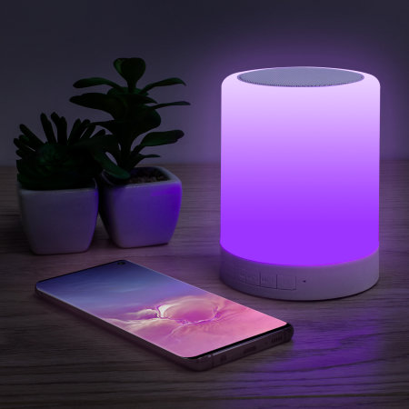 Wireless Bluetooth Speaker with LED colour touch lamp.